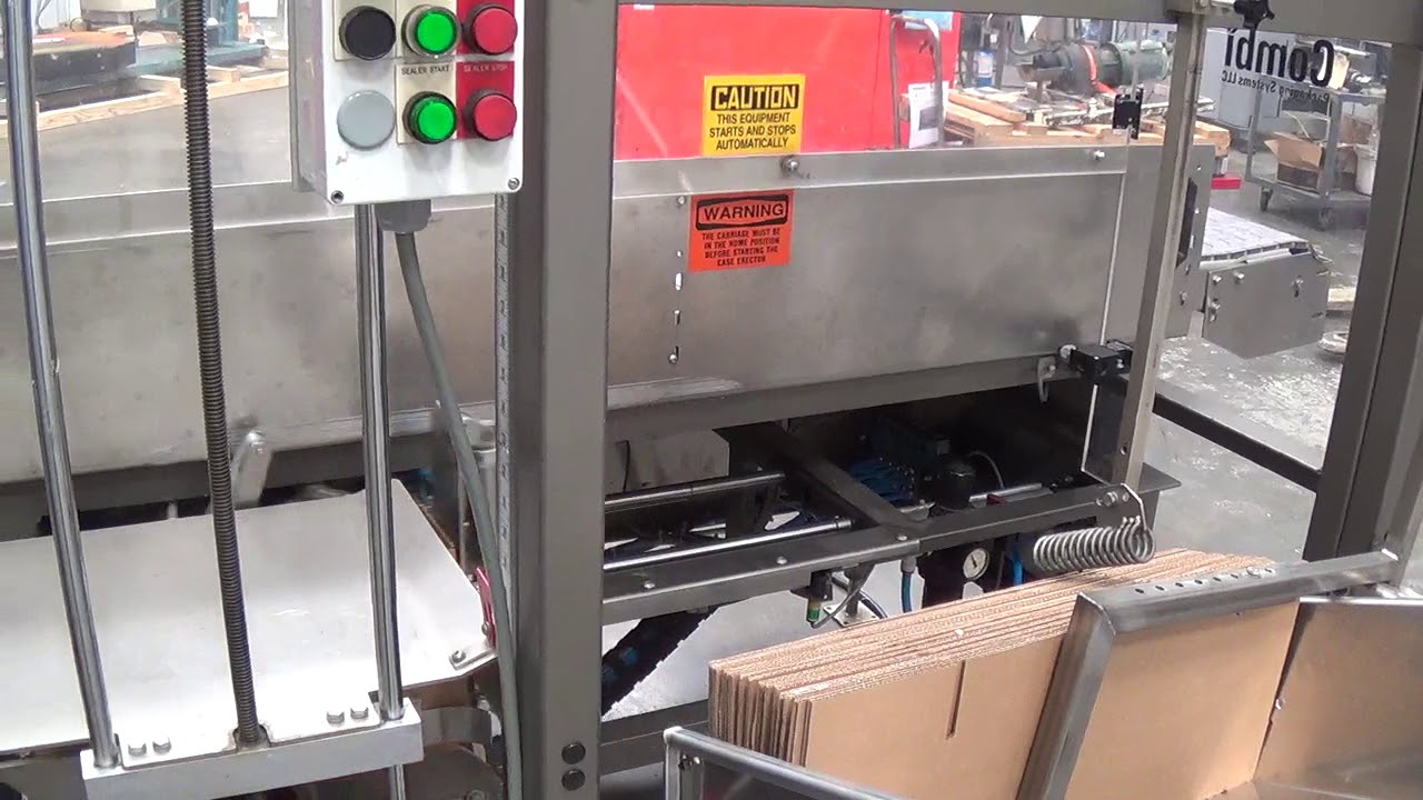 G2595  Combi Ergo Pack Case Erector Tape Sealer System SIGMA Equipment