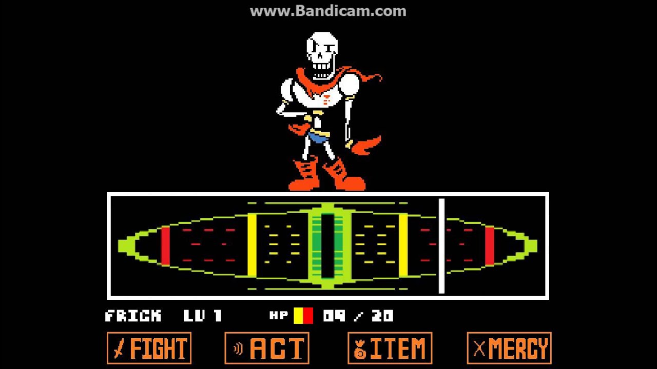 [Undertale] Papyrus Boss Fight COLORED