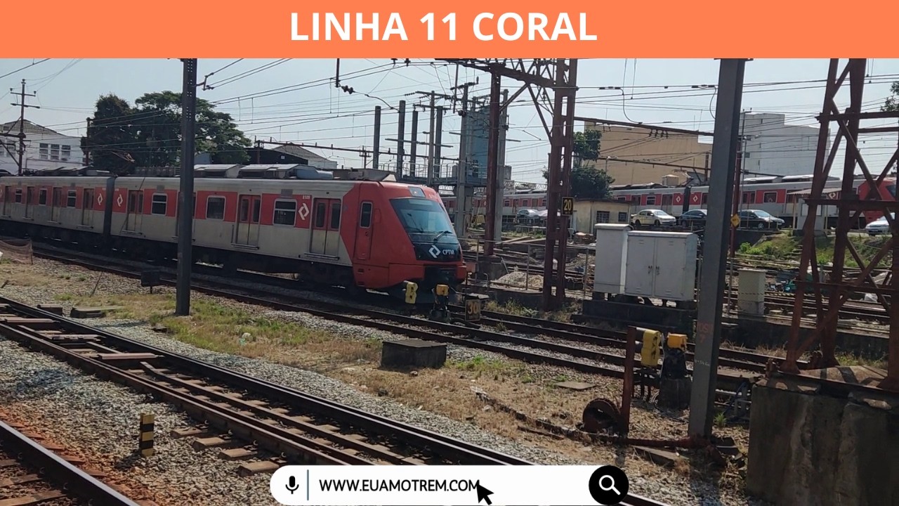 🚄TUE SÉRIE  8000 (S052)  8052-8049 DA CPTM PASSANDO PELA REGIÃO DA ESTAÇÃO DA LUZ - LINHA 11 CORAL🚃