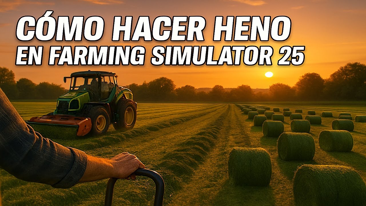 ¡ASÍ SE HACE HENO EN FARMING SIMULATOR 25! 🚜🌾 GUÍA COMPLETA Y FÁCIL