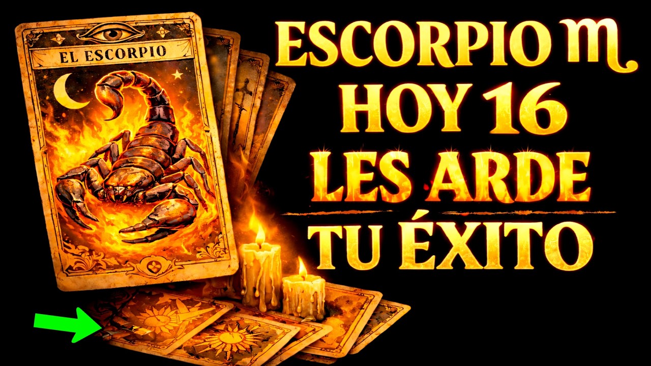 Escorpio ♏🔥Hoy 16 Tus Enemigos Ven Tu &Eacute;xito Y Les Arde! No Pueden Hacer Nada Para Pararte 👑