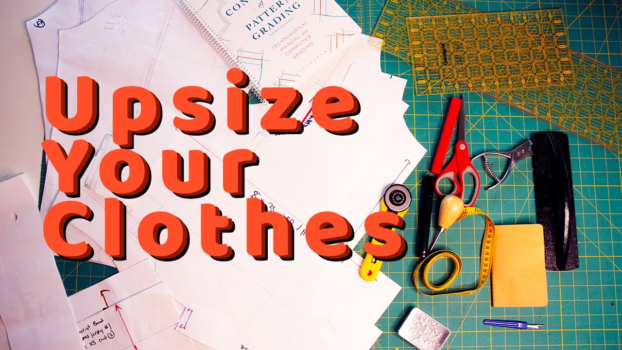 How to manually grade a simple pattern  one size larger.  Fashion Design DIY.