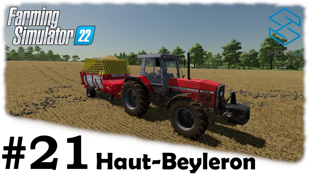 SBĚR SLÁMY | Farming Simulator 22 | #21 | Haut-Beyleron