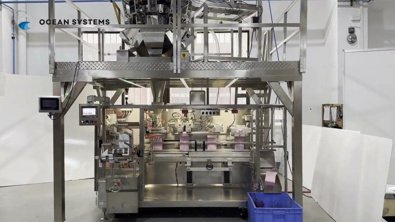 Linia pakująca do gotowych torebek – Pakowanie kawy ziarnistej opakowanie Block bottom