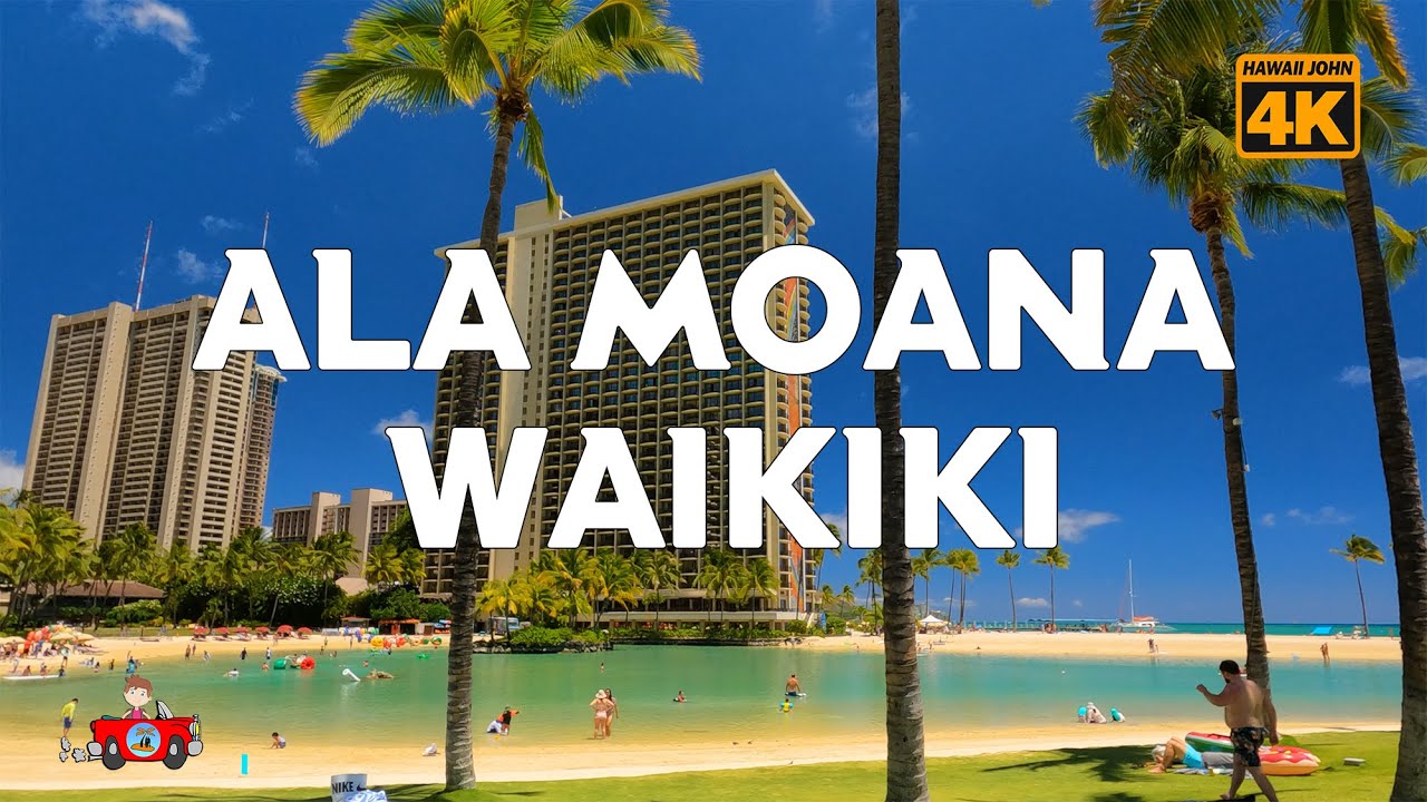 ALA MOANA TO WAIKIKI ⛱️ Hawaii John 4K Driving