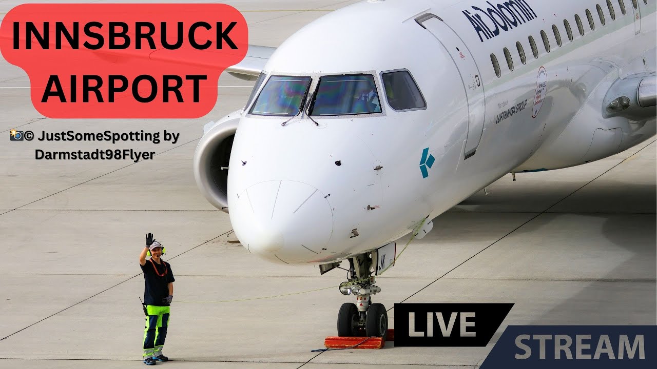✈️🏔️Servus Tirol | Planespotting Innsbruck Airport Live | #innsbruck #planespotting #d98flyer