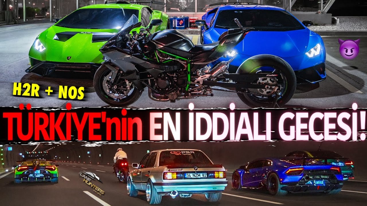 İstanbul'da İddialı Kapışma❗️🏁 | Kawasaki H2R+NOS vs. 2500+HP Twin Turbo Lamborghini (DAHA &Uuml;ST&Uuml; YOK)