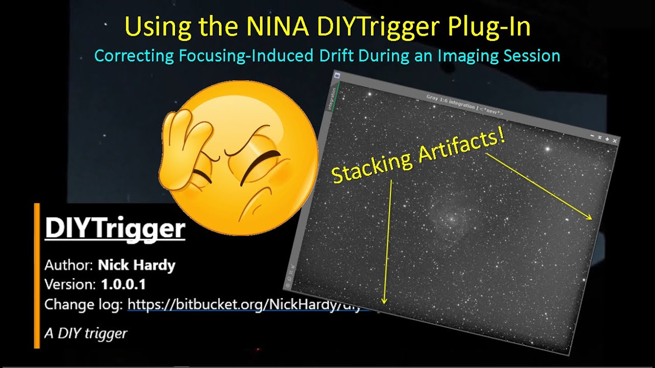 Using NINAs DIYTrigger Plugin to Correct for Autofocus-Induced Pointing Error