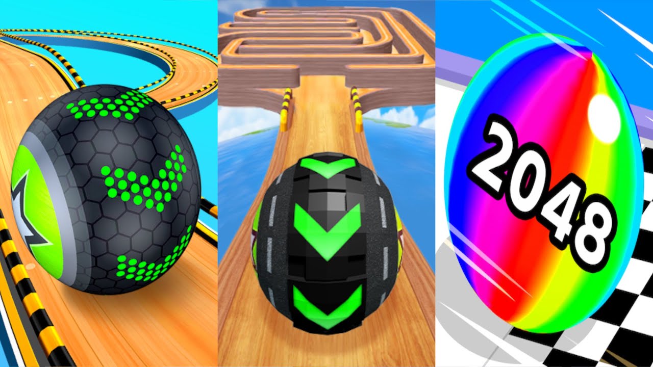 Going Balls Hard Level, Race, Rolling Ball Sky Escape, Ball Run 2048 Speedrun Gameplay All Levels
