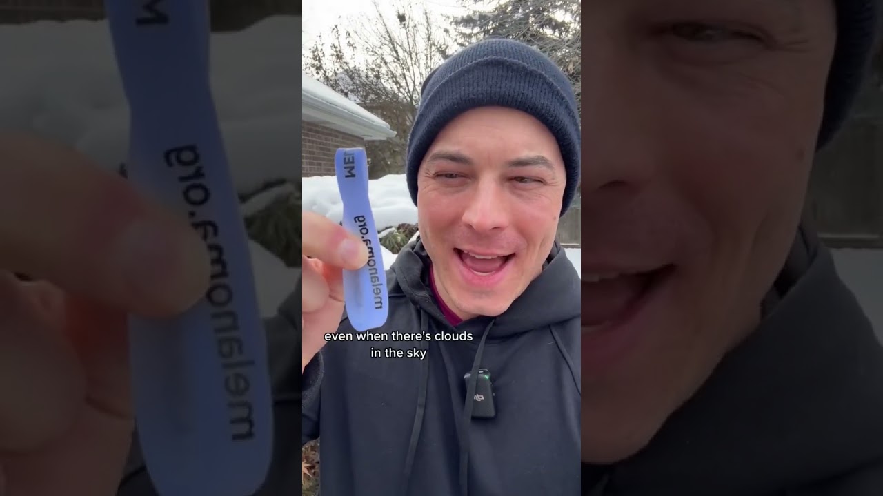 Doctor shows off UV rays in the winter!