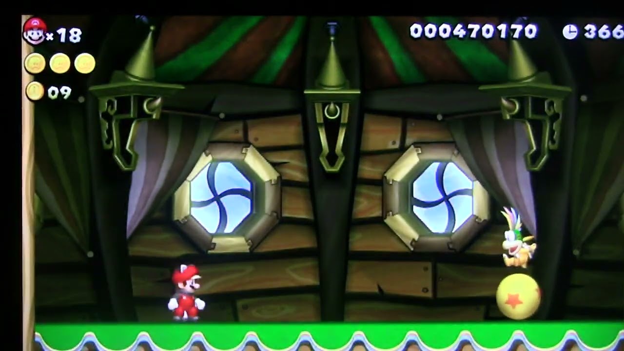 ⭐MU1-C New Super Mario Bros. U【Star Coins Guide】Lemmy’s Swinging Castle – Perfect No‑Damage Boss Run