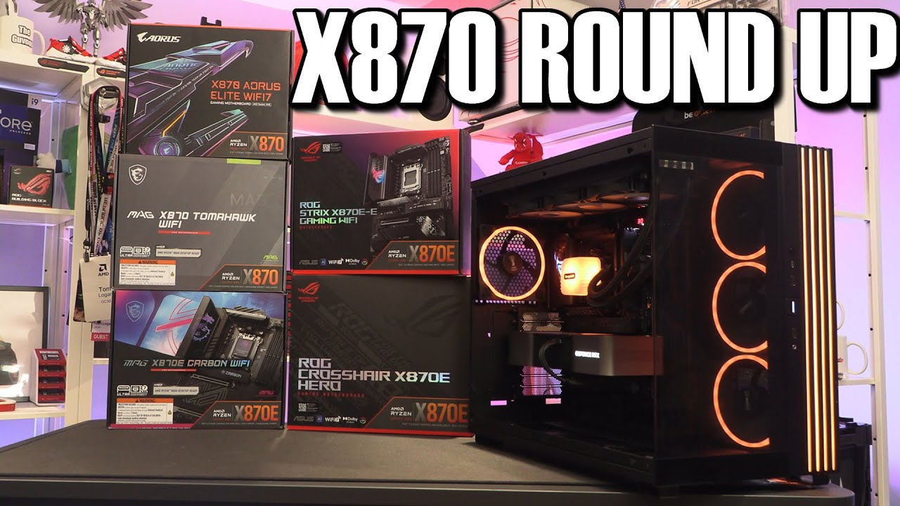 AMD X870 Motherboard Round Up   ROG Hero Strix MSI Tomahawk Carbon Aorus Master Elite