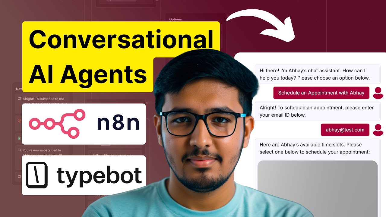 Build Conversational Chat AI Agents with Typebot & n8n  -  Free, No-Code & Self-Hosted
