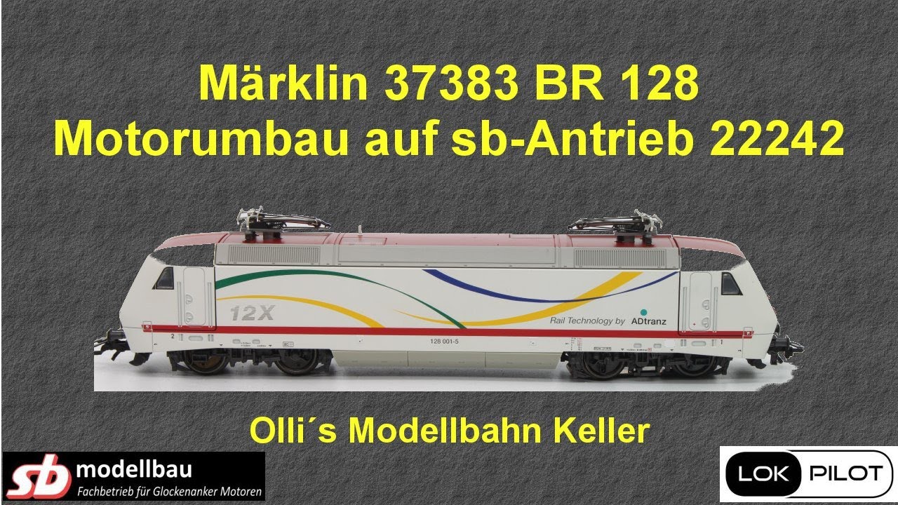 Märklin 37383 BR 128 Umbau auf Lüssi Platinen und sb Antrieb-22242