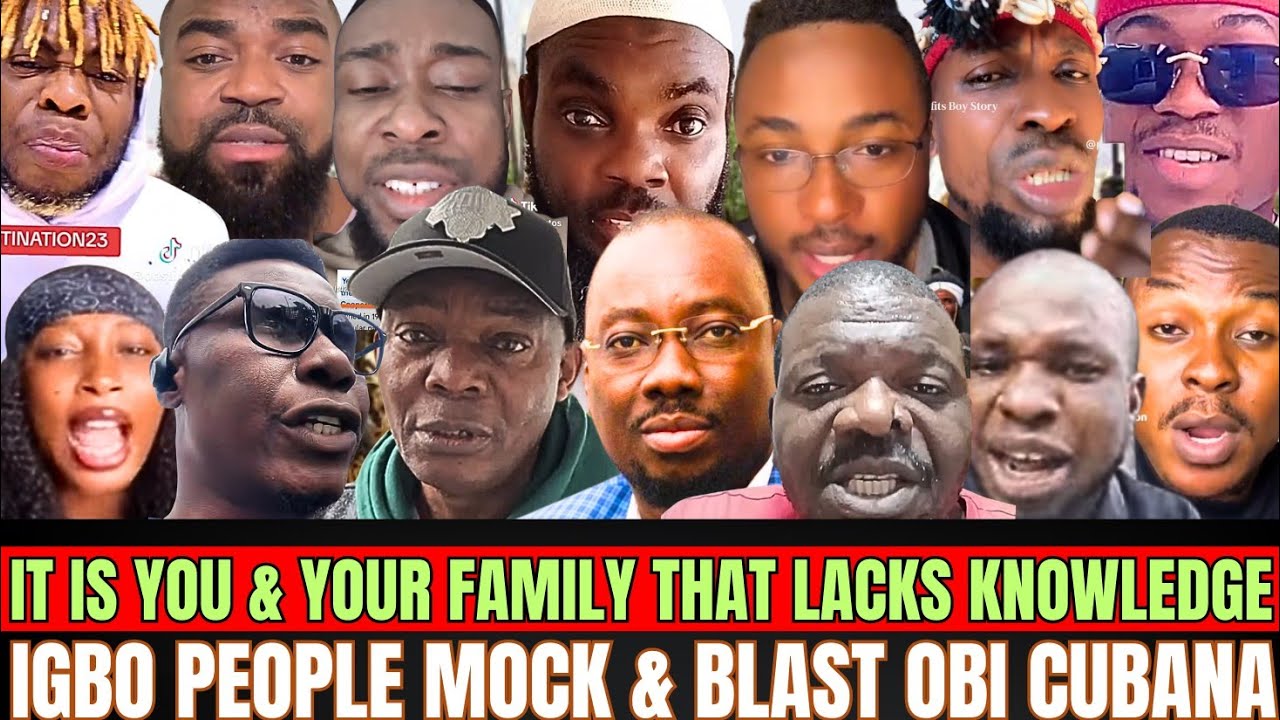 Igbo People Mock & Blast Obi Cubana For Saying That Igbo People Lack Knowledge 