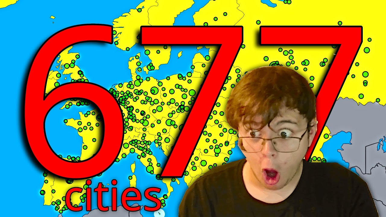 I Name All 677 100k+ Cities in Europe
