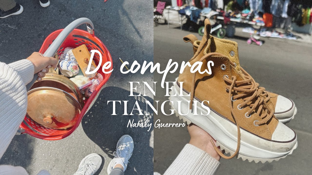 🤎✨ De compras en el tianguis de la Guerrero en Tijuana + Me compré unos CONVERSE ⭐️🦢 | Nataly 