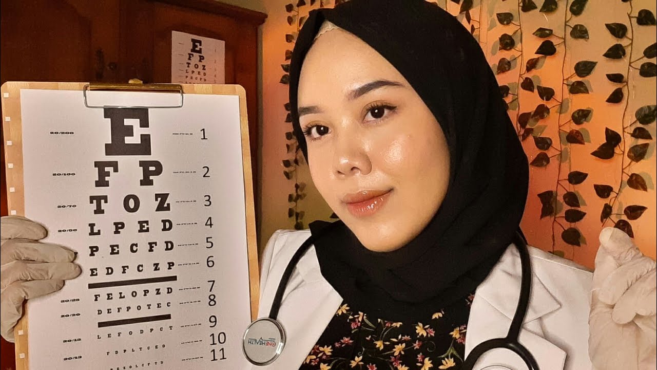 ASMR Cranial Nerve Exam (Eye Exam, Ear Exam, Face Test) Doctor Roleplay