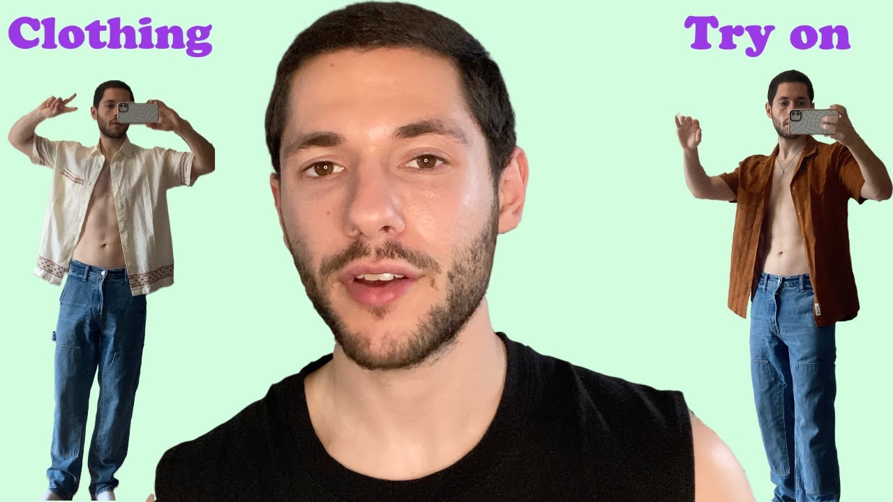 ASMR Try On Summer Clothes Haul (Men's Clothes from Abercrombie)