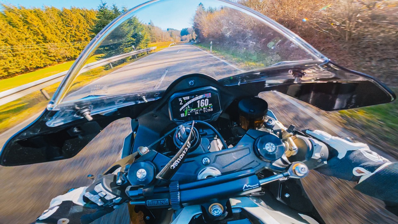 Die erste Kurvenfahrt mit der Kawasaki Ninja ZX10R!