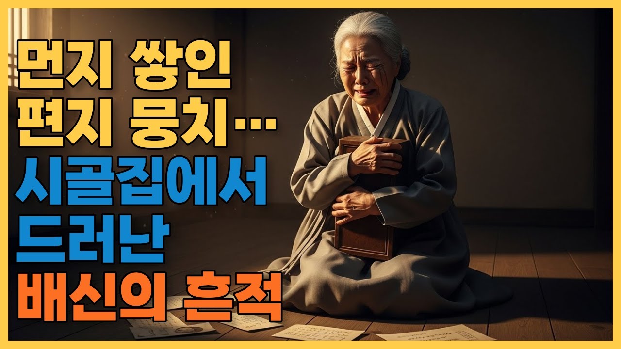 먼지 쌓인 편지 뭉치… 시골집에서 드러난 배신의 흔적 #사연라디오 #오디오북 #시니어드라마
