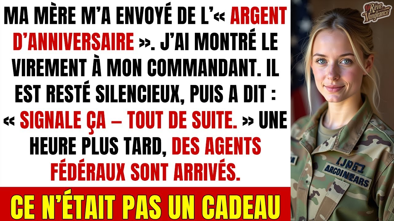 Le virement d’anniversaire de ma mère semblait normal — jusqu’à ce que mon cdt voie le n° de compte