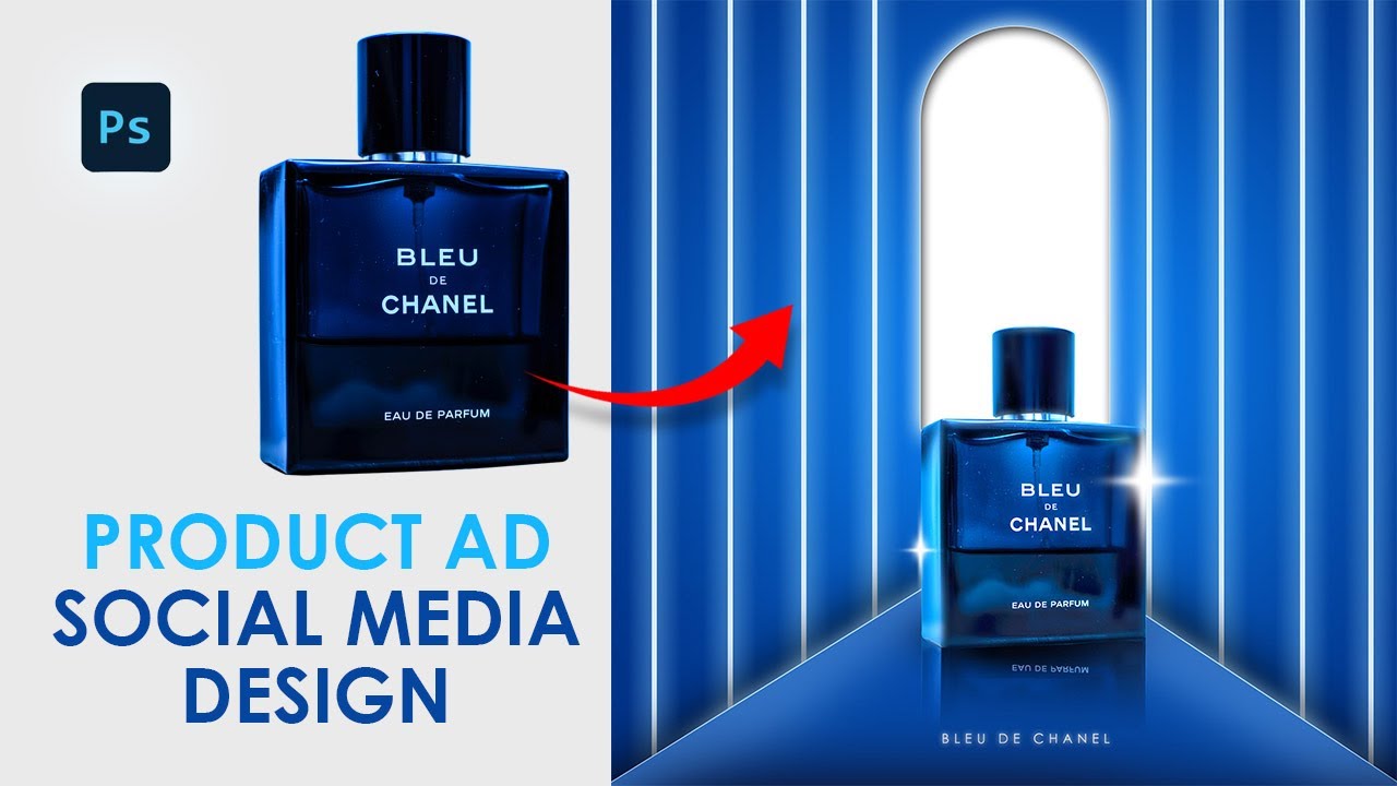 Advanced Podium Perfume Ad Product Manipulation | Photoshop Tutorial #graphicdesign #AdDesign