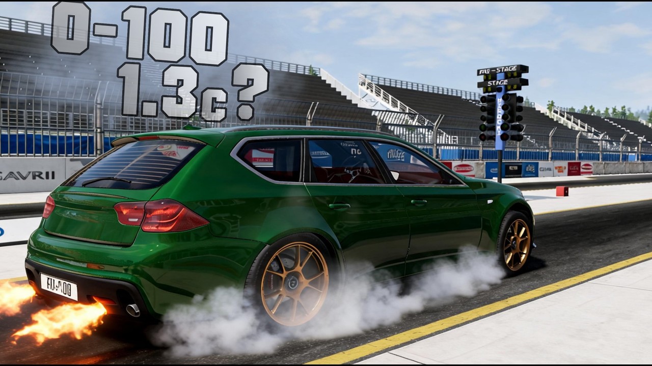 ЛУЧШИЙ ТЮНИНГ ДЛЯ ДРАГА BeamNG.drive! РАЗГОН 0-100 ЗА 1 СЕКУНДУ?