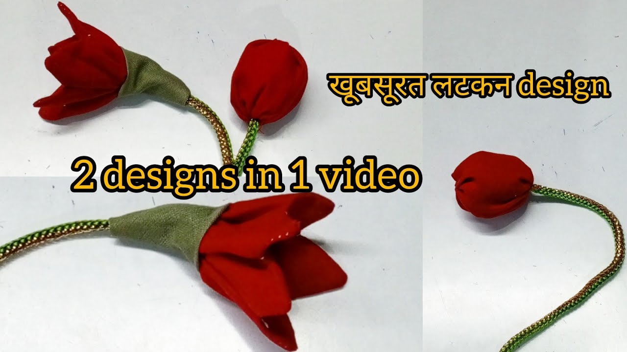 Fabric latkan design|Latkan for blouse|Flower latkan design|latkan for kurti cutting and stitching