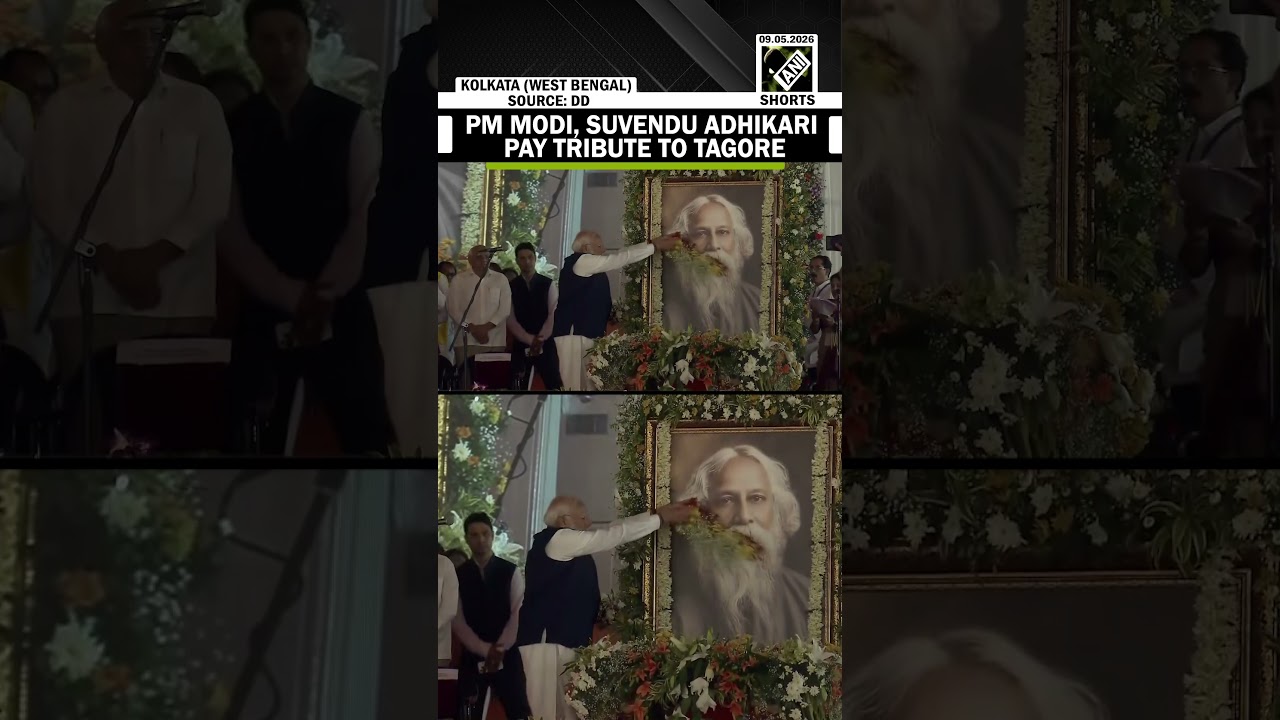 PM Narendra Modi, Suvendu Adhikari pay tribute to Gurudev Rabindranath Tagore