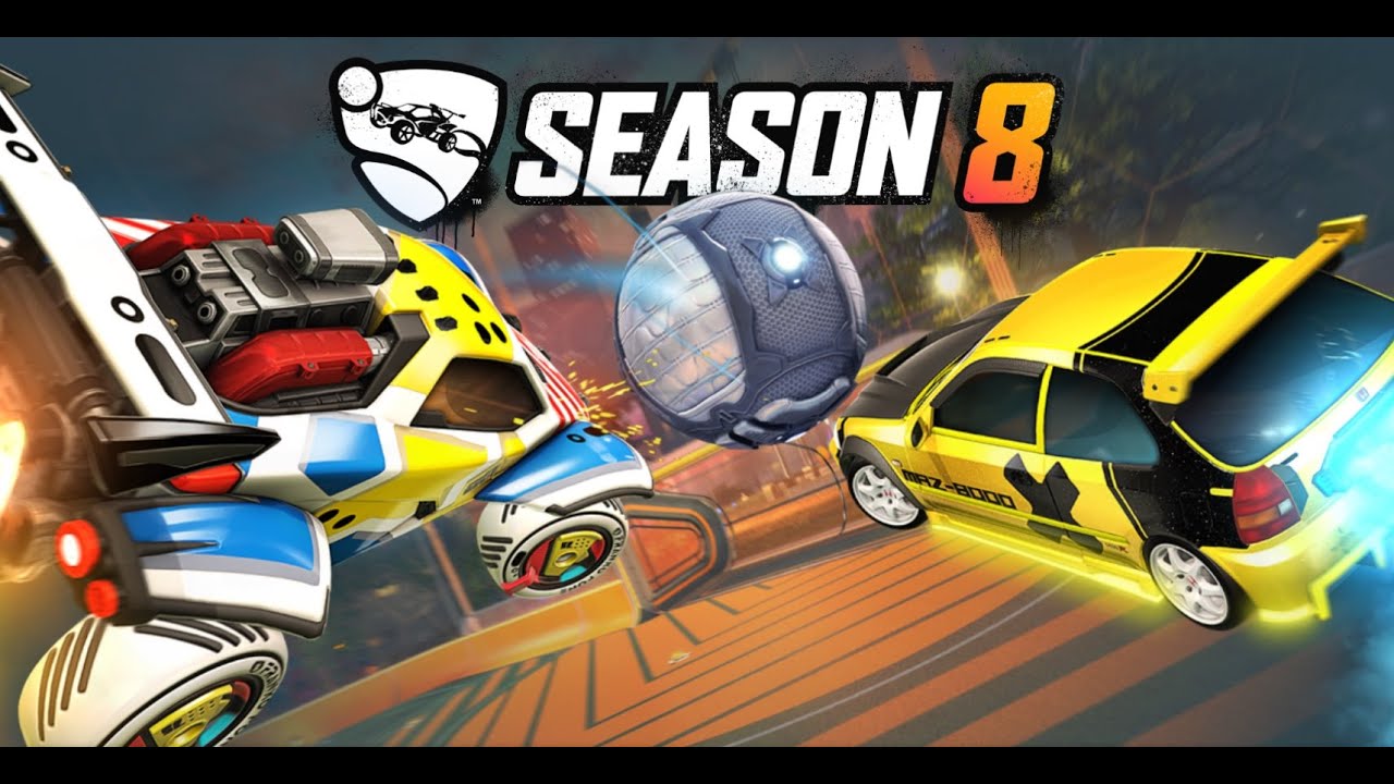 Rocket League - NEW SEASON 8 ROCKET PASS ALL ITEMS LEVEL 1-100