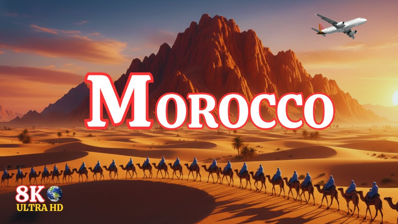Morocco 8K - Secrets of the Sahara: Largest Desert Relaxing Music