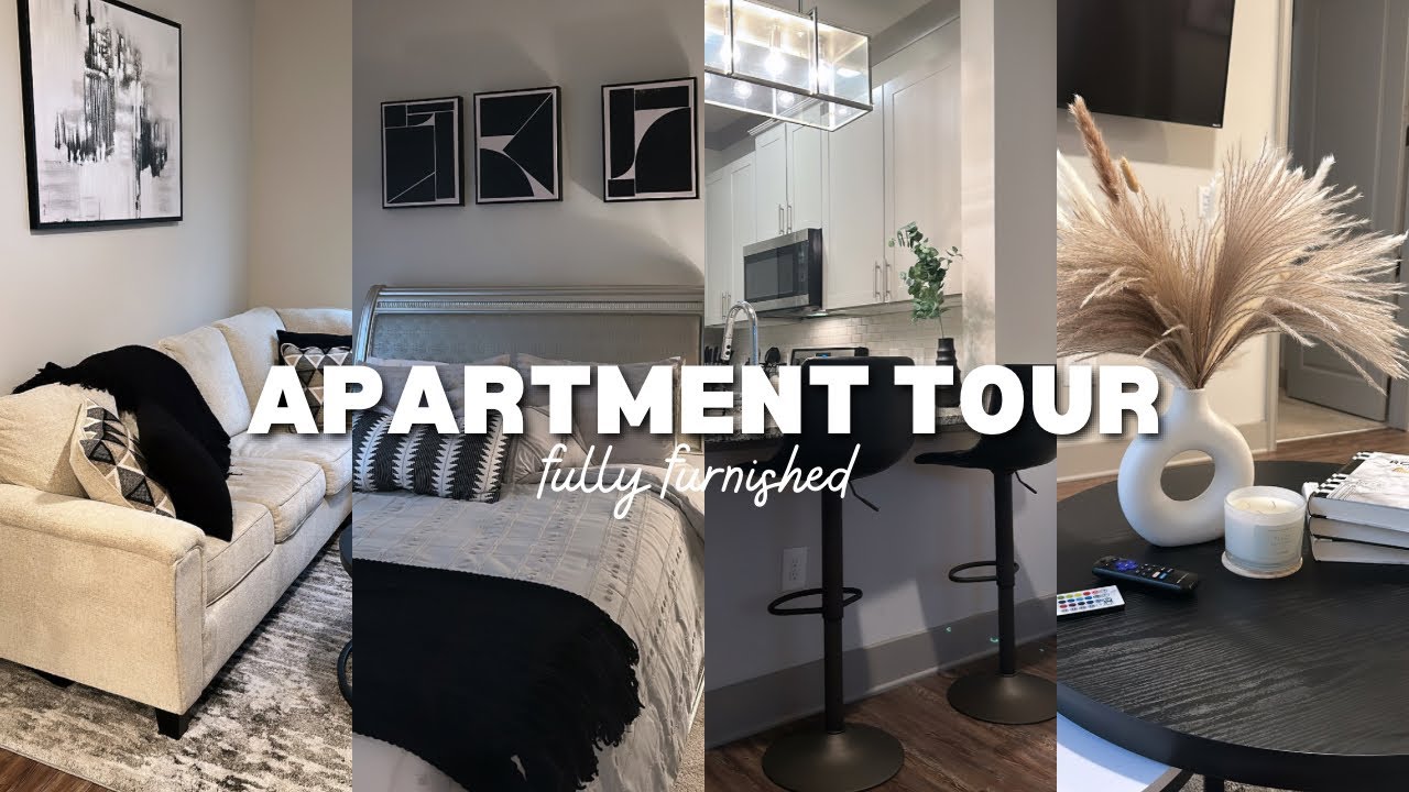MY FULLY FURNISHED APARTMENT TOUR 2023 | MODERN , MINIMAL , & LUXURY