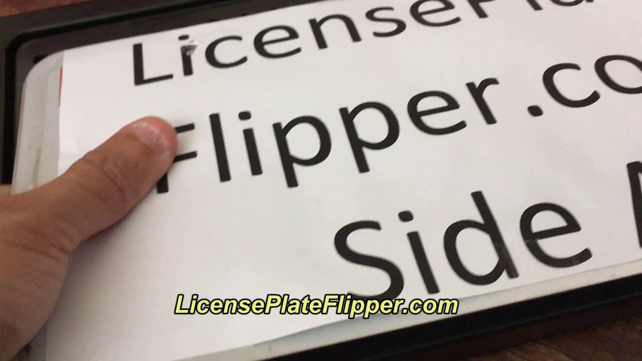 Mounting and Drilling License Plate Flipper