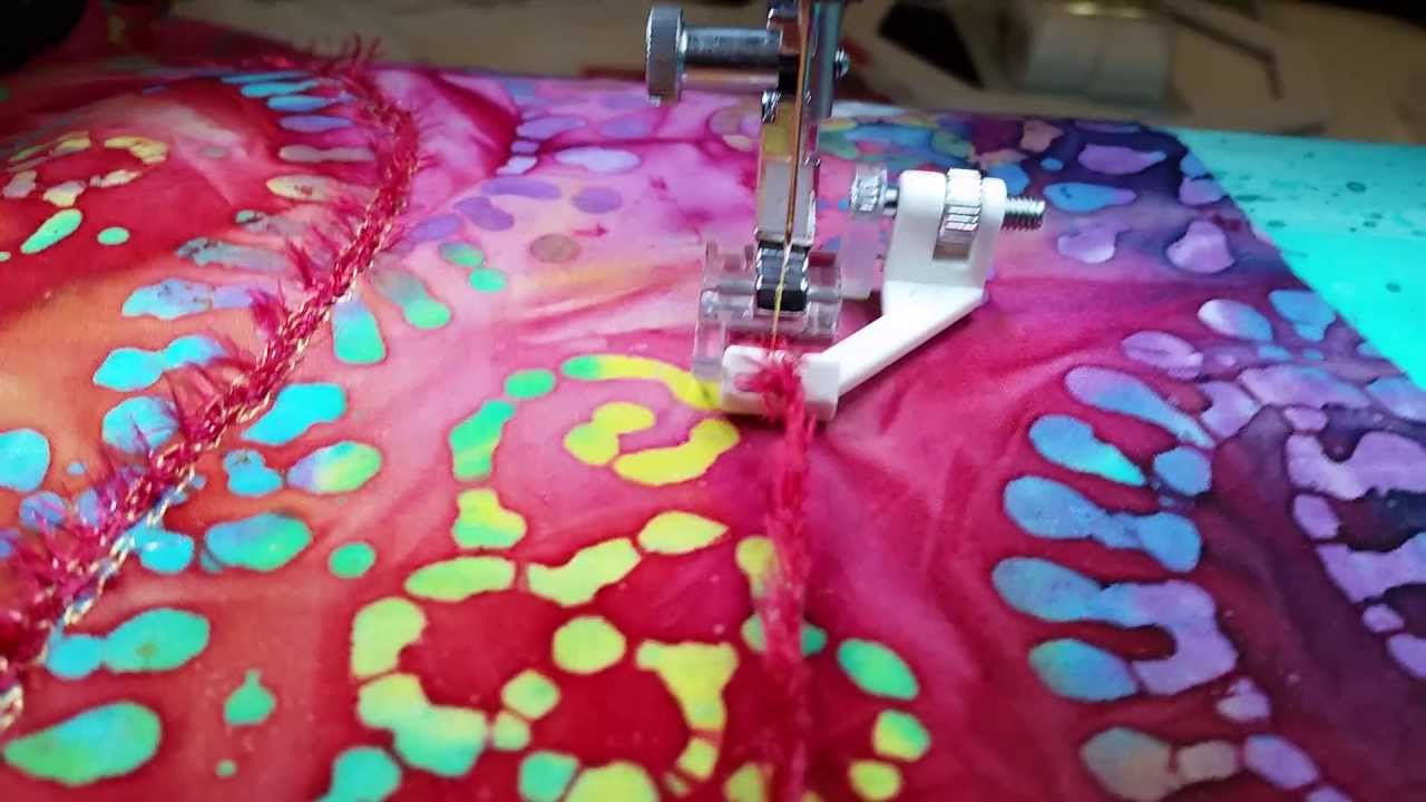 Couching with Yarn using your Regular Sewing Machine