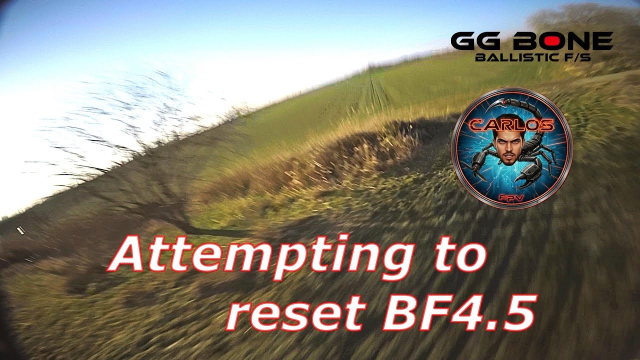 Attempting to reset BF4.5 🌀🚀 / Betaflight / HDzero halo / FPV drone freestyle