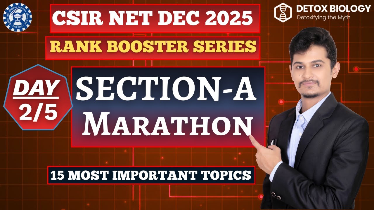 CSIR NET Dec 2025 | RANK Booster Series Day 2/5 | General Aptitude Last 5 Yrs PYQs &  Rapid Revision