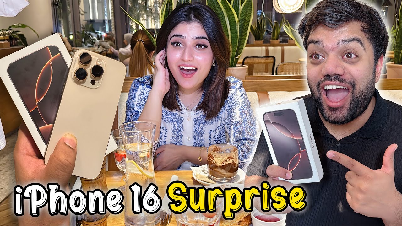 Surprising Aroob With An iPhone 16 Pro Max 😍 | Luxury Dinner With My Wife ❤️