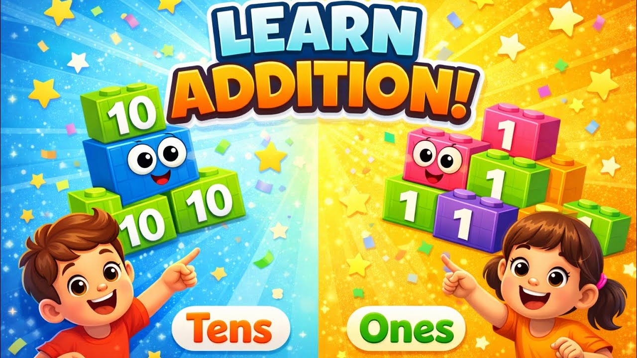 Learn Addition 🔢 | Tens and Ones for Kids