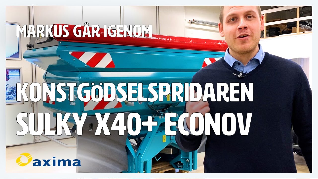 Detta vill du veta om konstgödselspridaren, SULKY X40+ ECONOV