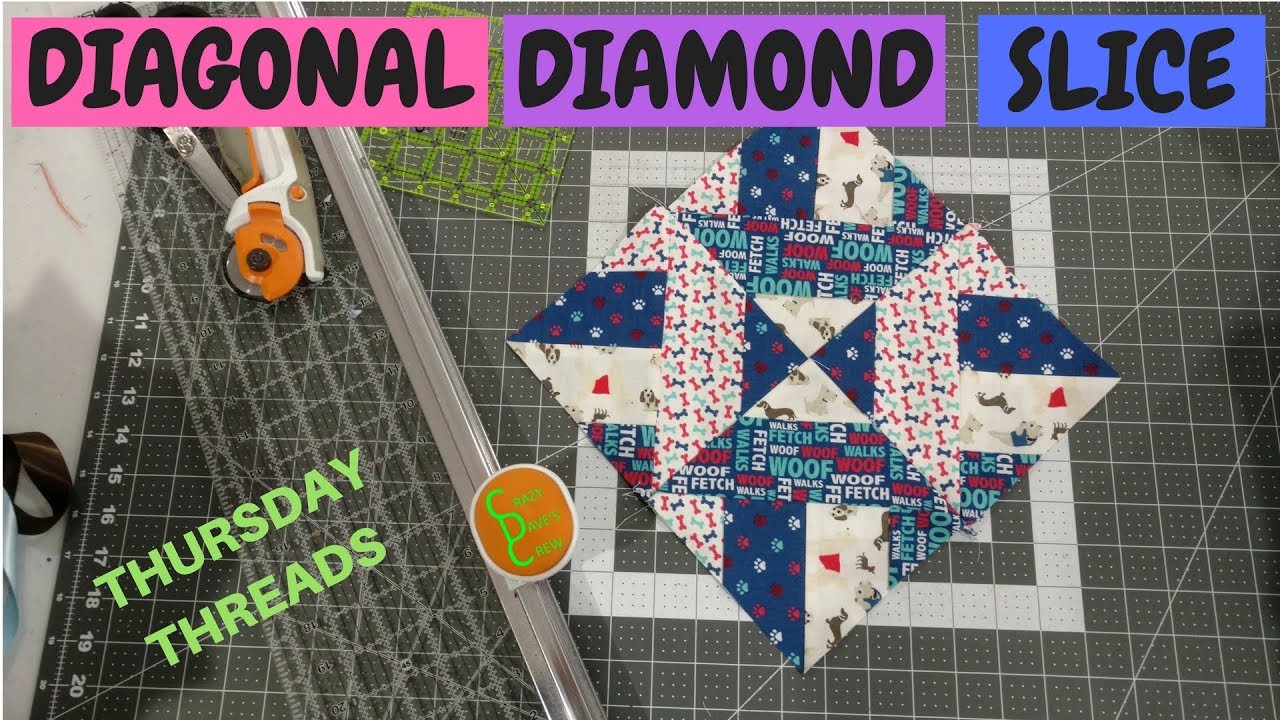 How To Make A Diagonal Diamond Slice Quilt Block