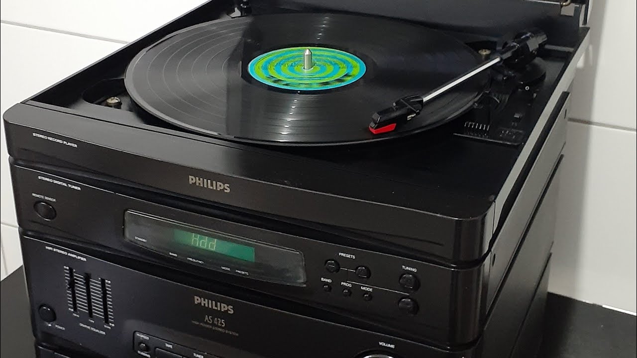 System Toca Discos  3x1 Philips AS 425 Anos 90 (P/Venda)
