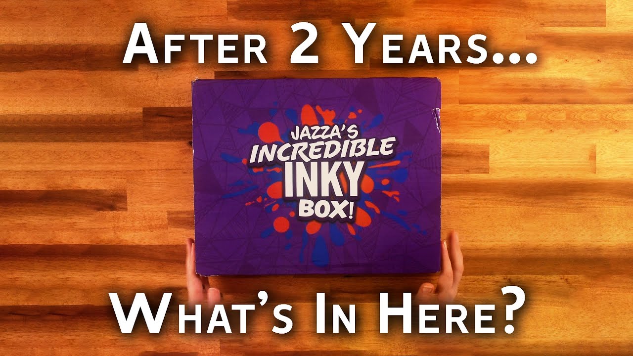 ASMR What's in Jazza's Inky Box? (that's been on my shelf for two years...)
