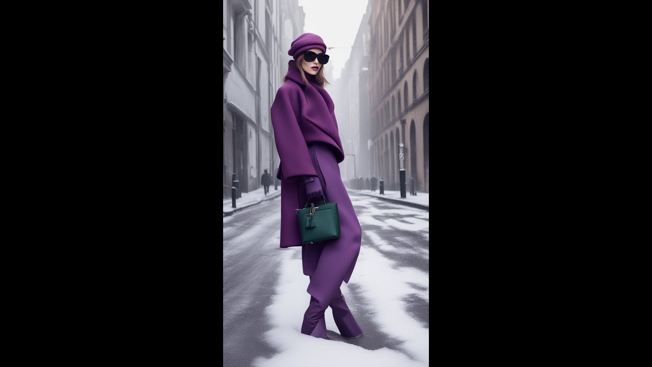 Chill Vibes in Lilac: Street Style for Winter 2024❄️💜