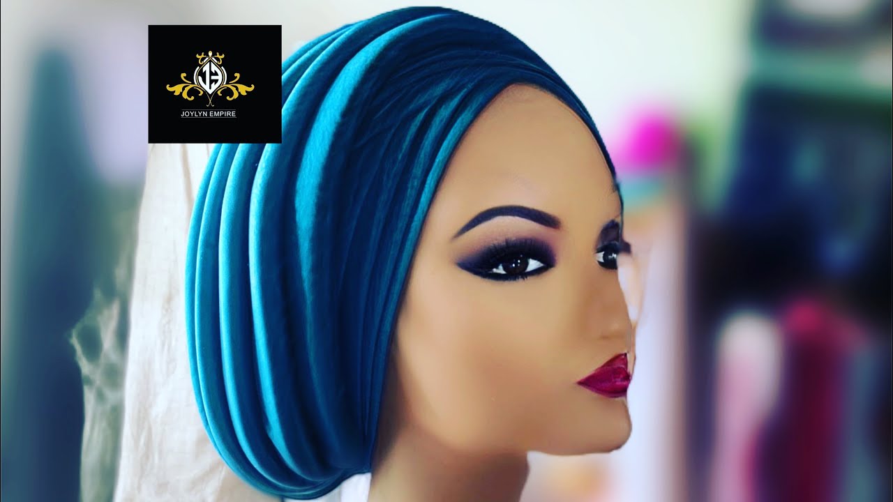Trending V-shape turban with five pleat tutorial