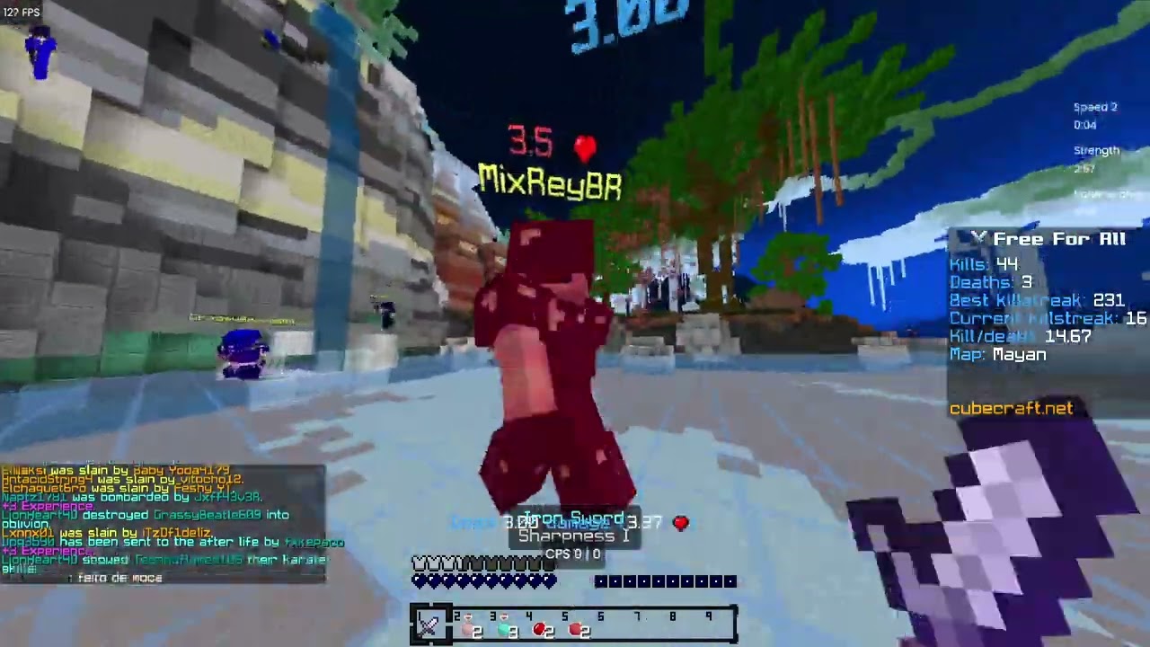 Cubecraft FFA Gameplay... (ASMR Clicksounds)