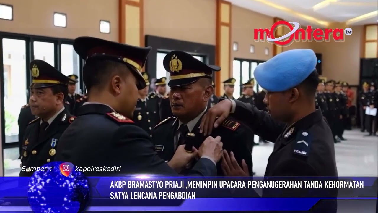AKBP BRAMASTYO PRIAJI ,MEMIMPIN UPACARA PENGANUGERAHAN TANDA KEHORMATAN SATYA LENCANA PENGABDIAN