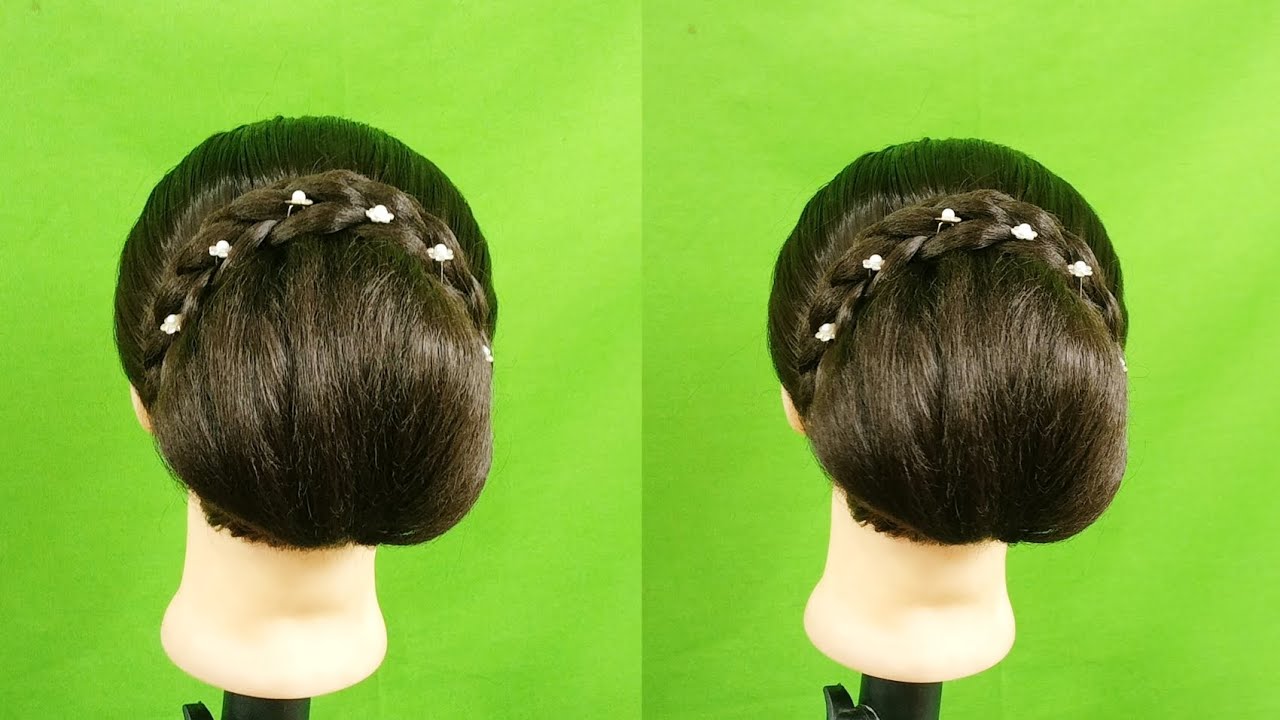 Bridal Hairstyles For Girls Wedding | Elegant Juda Hairstyle For Girls | Low Bun Hairstyle|#hair.
