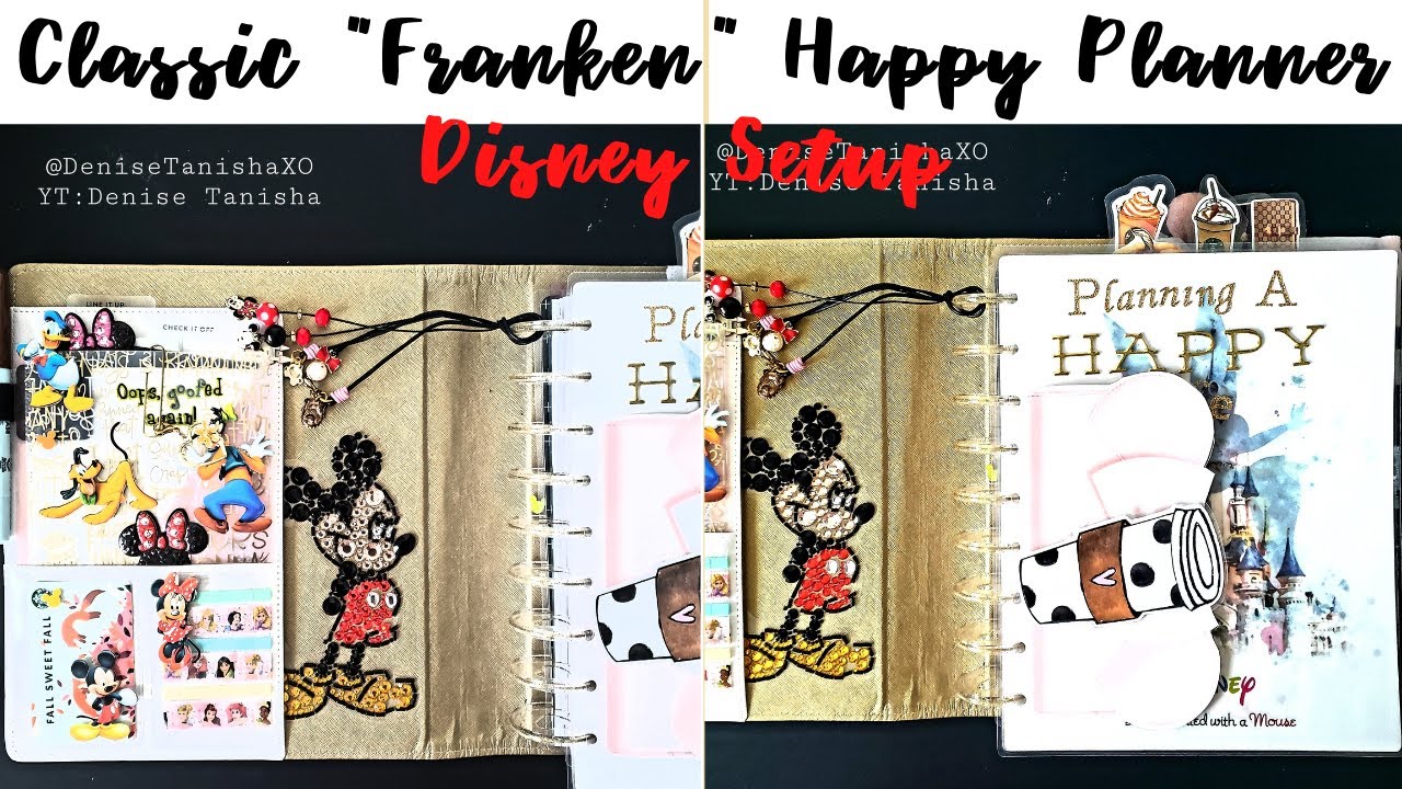 Happy Planner setup 📒: How to Franken plan : Disney Digital Dashbox : Setting up multiple planners ❤