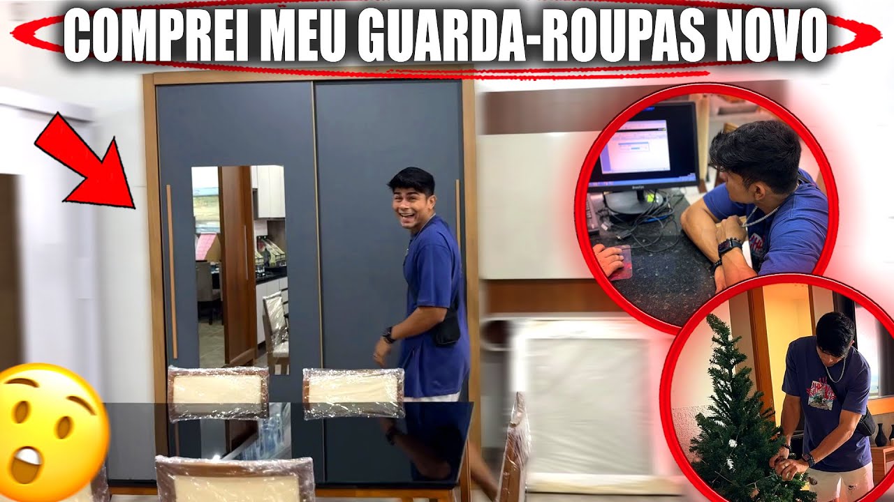 COMPREI MEU GUARDA-ROUPAS NOVO MORANDO SOZINHO 🏡🙏 (E DESMONTEI A ÁRVORE DE NATAL🌲)